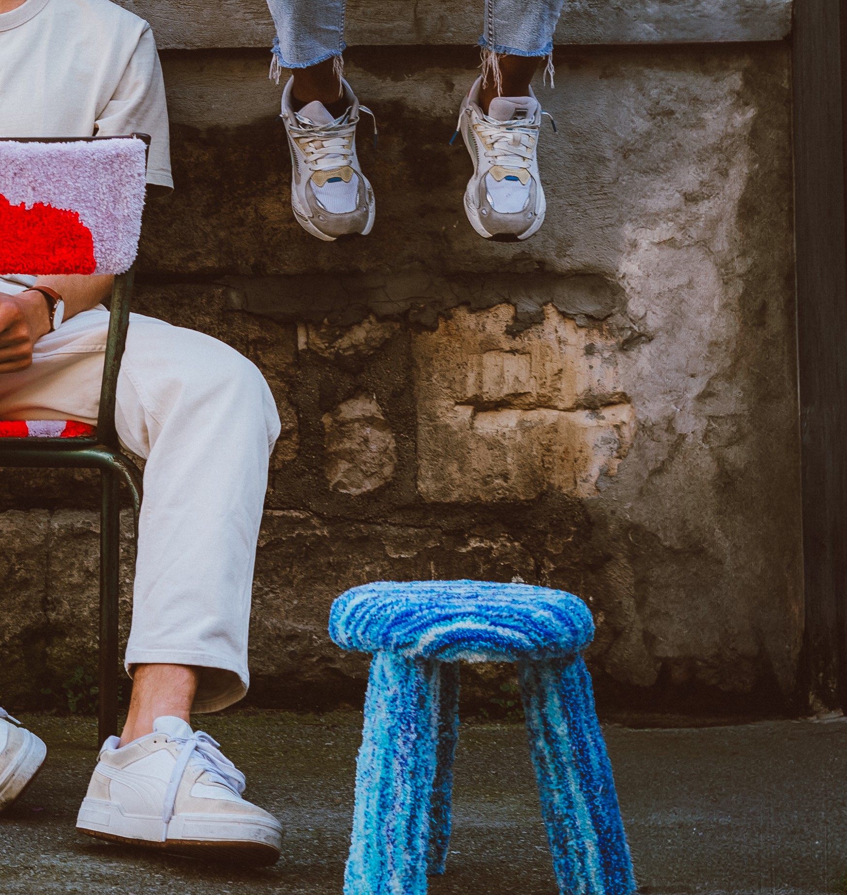 Petit tabouret bleu – Image 5