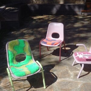 Chaise d'enfant verte